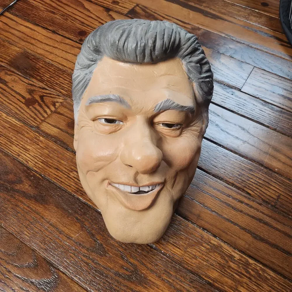 Bill Clinton Halloween Mask President Costume Latex Cesar 1992